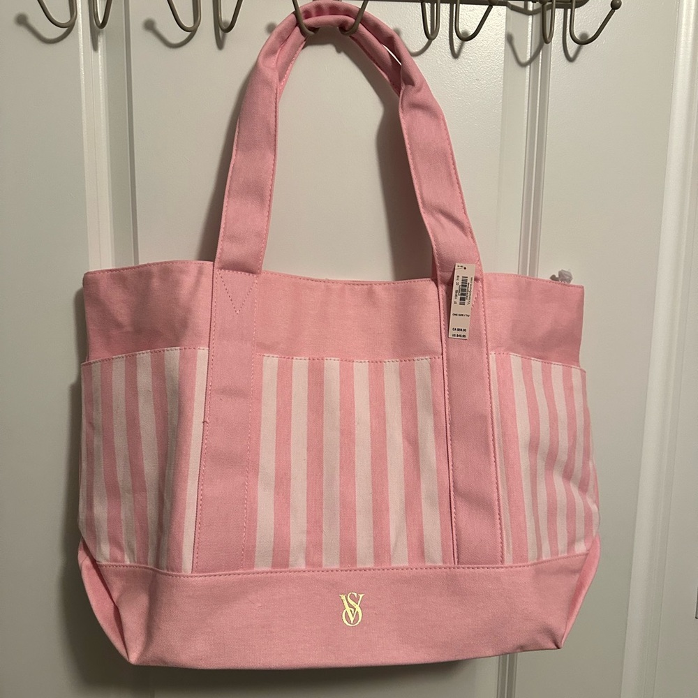 BRAND NEW Victoria's Secret Pink and White Tote Bag